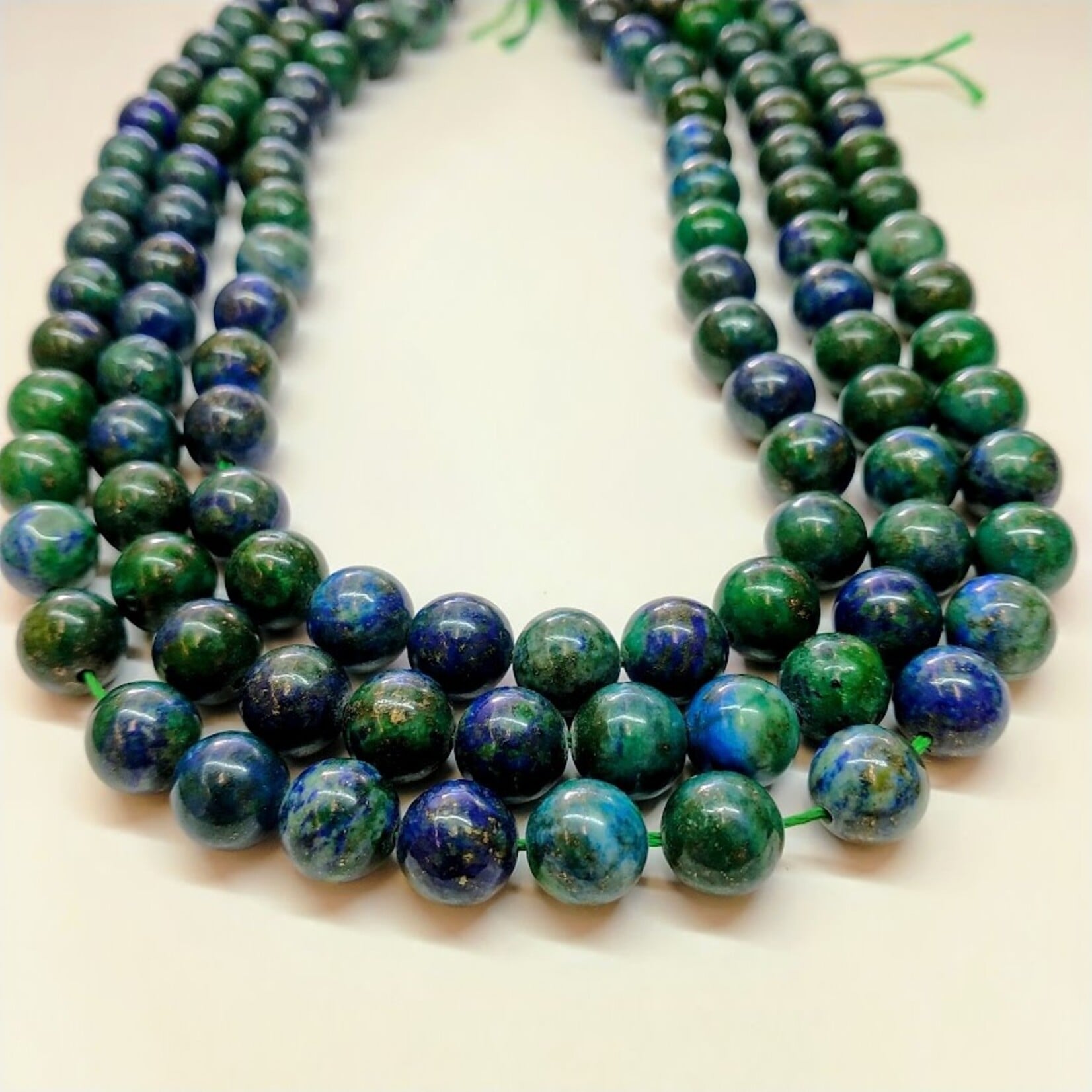 Azurite 10mm Round Bead Strand