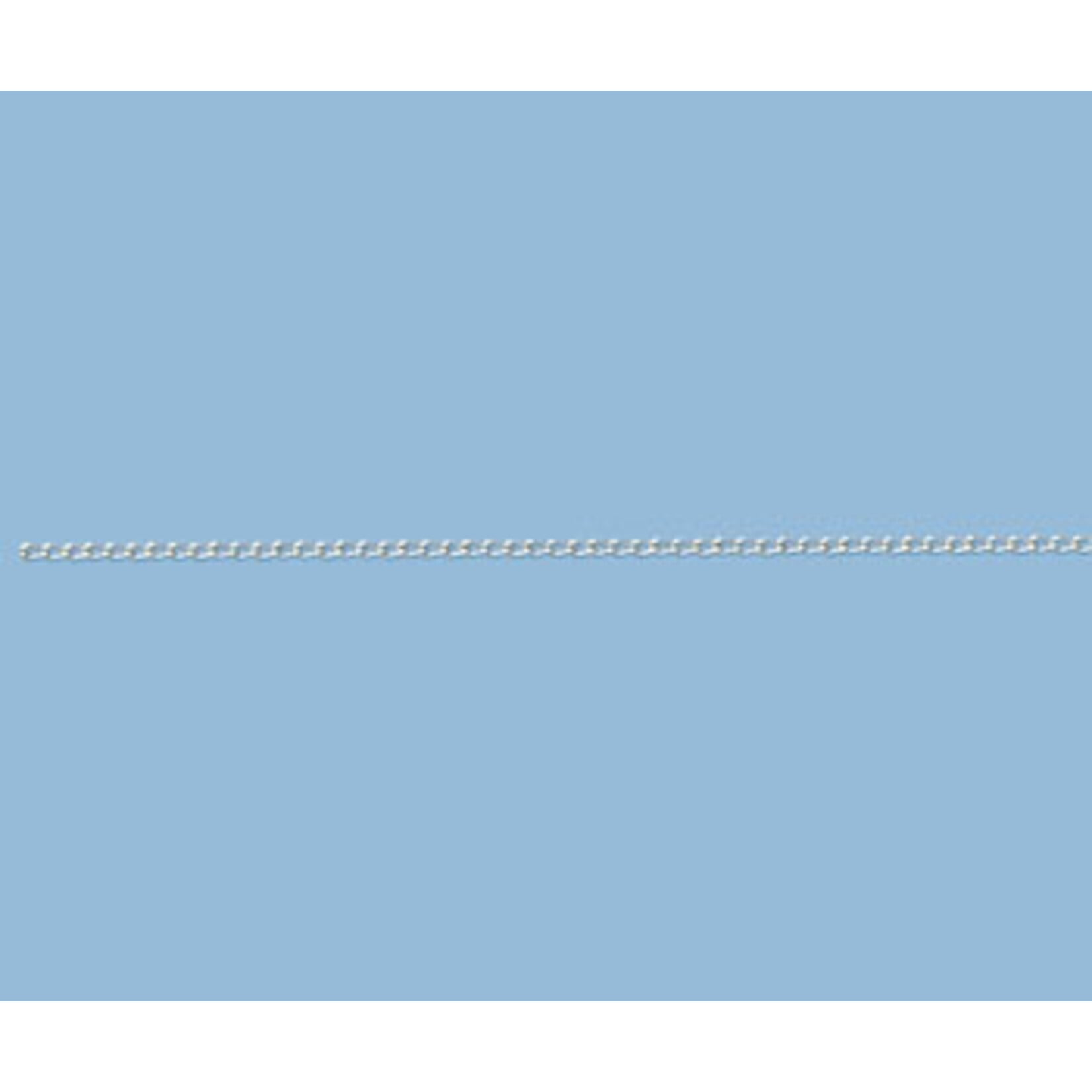 Sterling Silver 2x1mm Curb Chain - 1 Inch