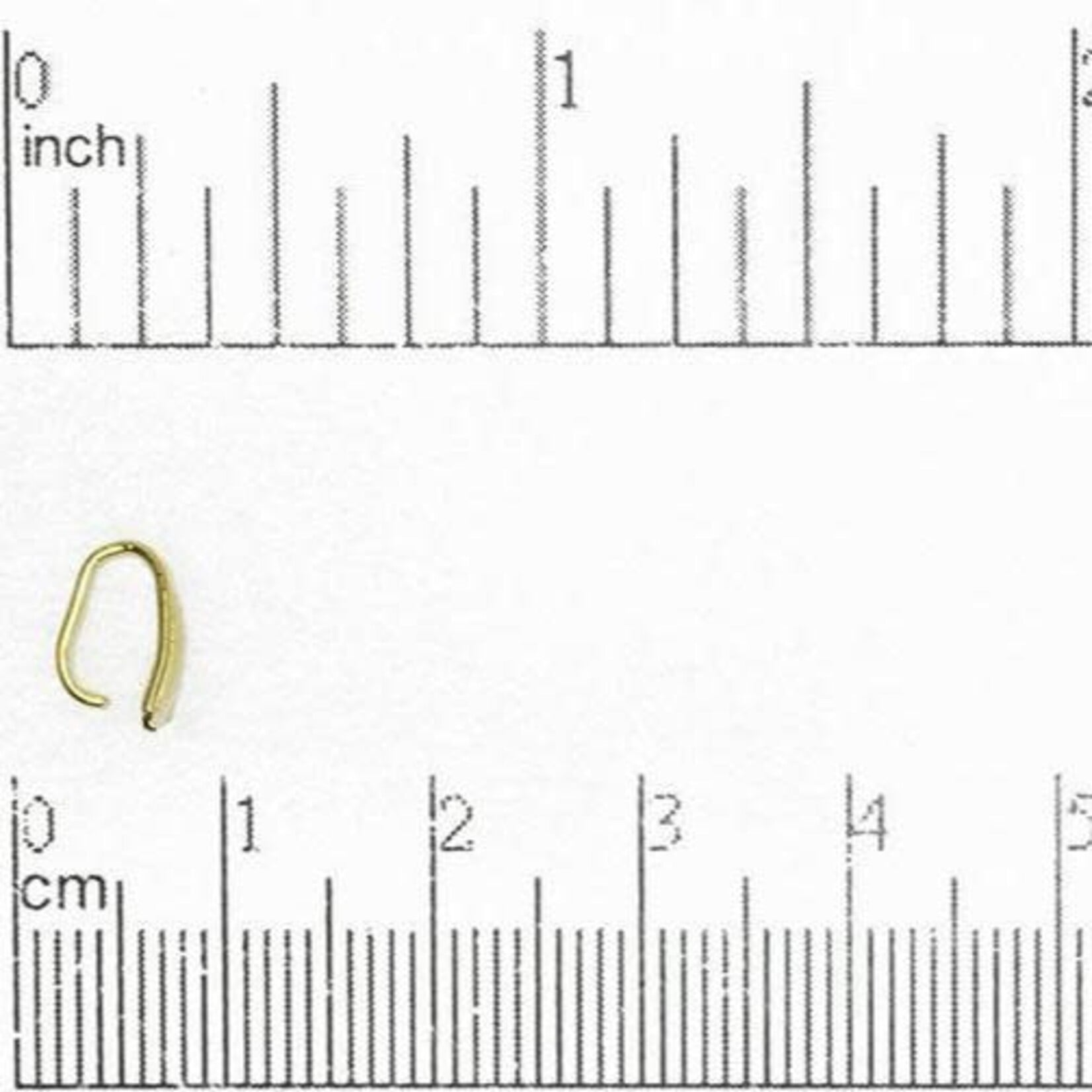 Pinch Bail 9x4mm Nickel-Free Gold Plated