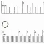 Stainless Steel  8mm 18ga Jump Ring - 50 Pieces