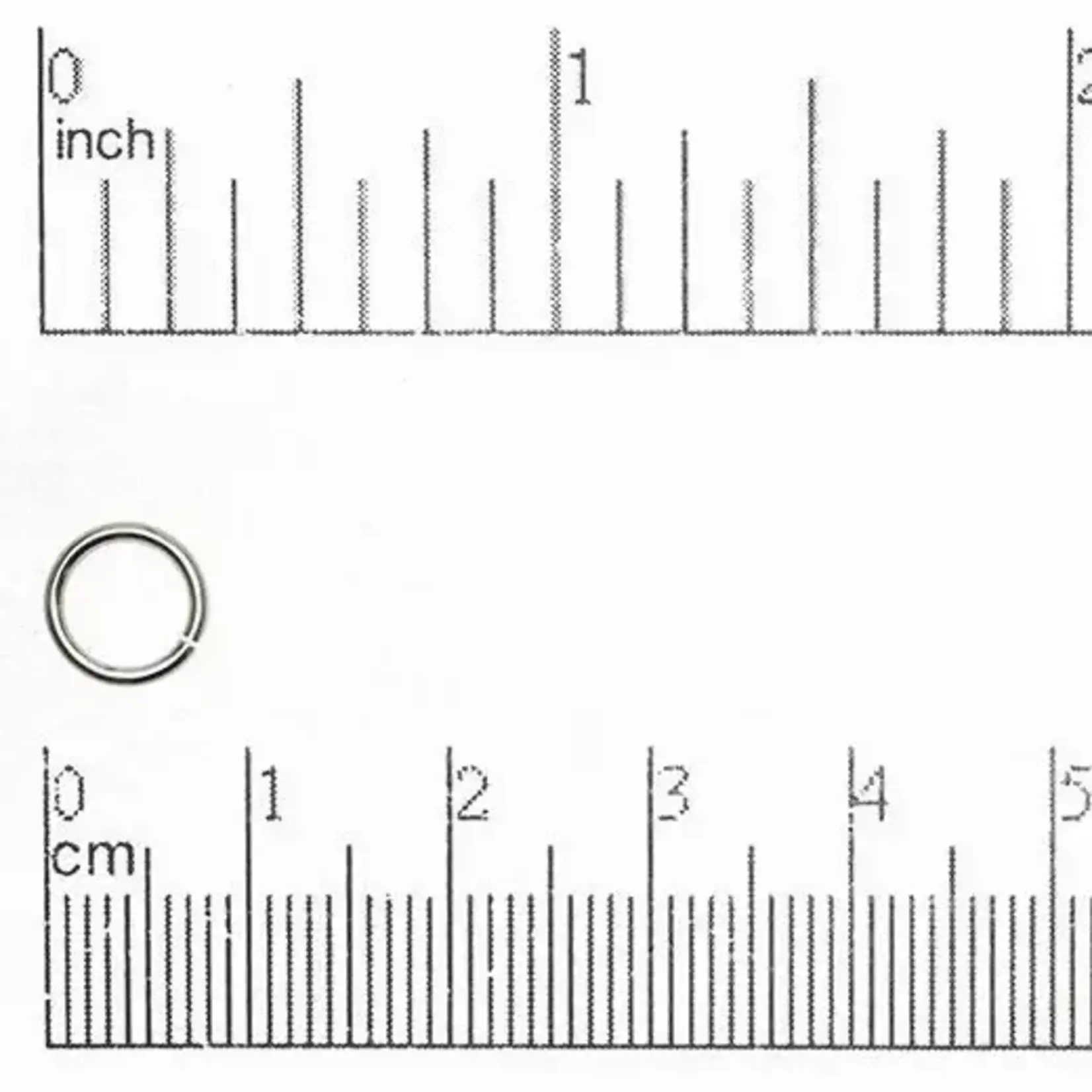 Stainless Steel  8mm 18ga Jump Ring - 50 Pieces