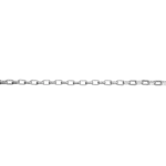 Silver Plated 5x3mm Box Chain - 1 Inch