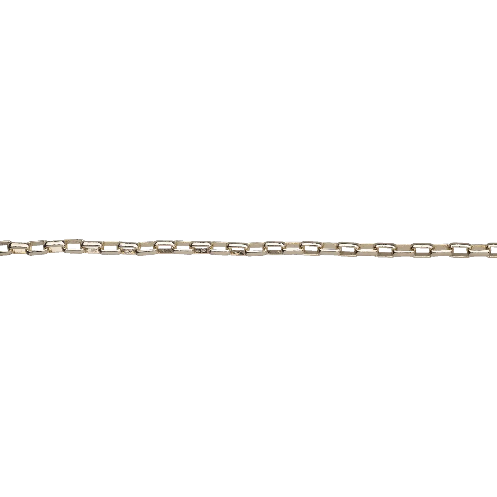 Gold Plated  5x3mm Box Chain - 1 Inch