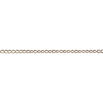 Gold Plated  3x4mm Curb Chain - 1 Inch
