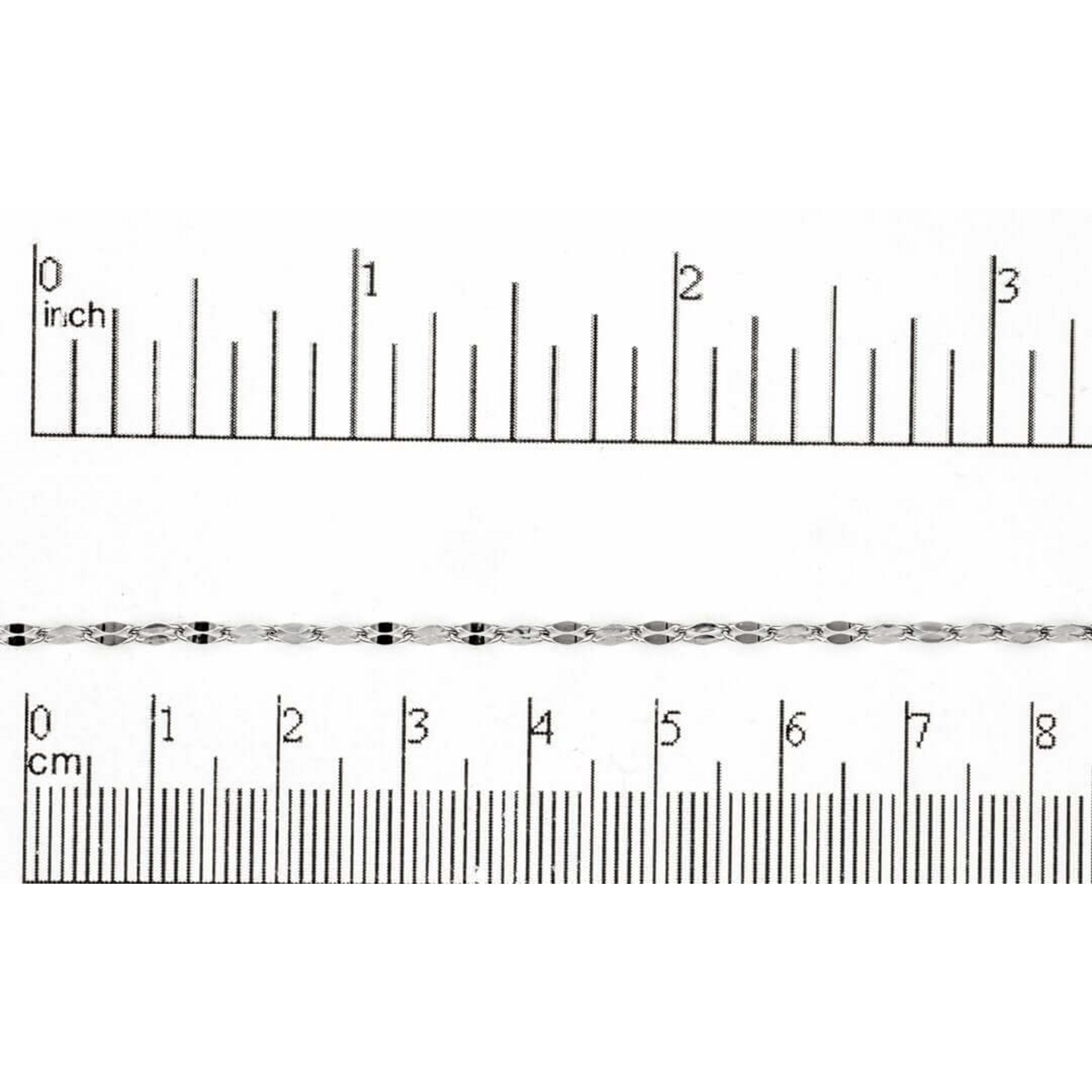Stainless Steel  4x3mm Flattened Oval Cable Chain - 1 Inch