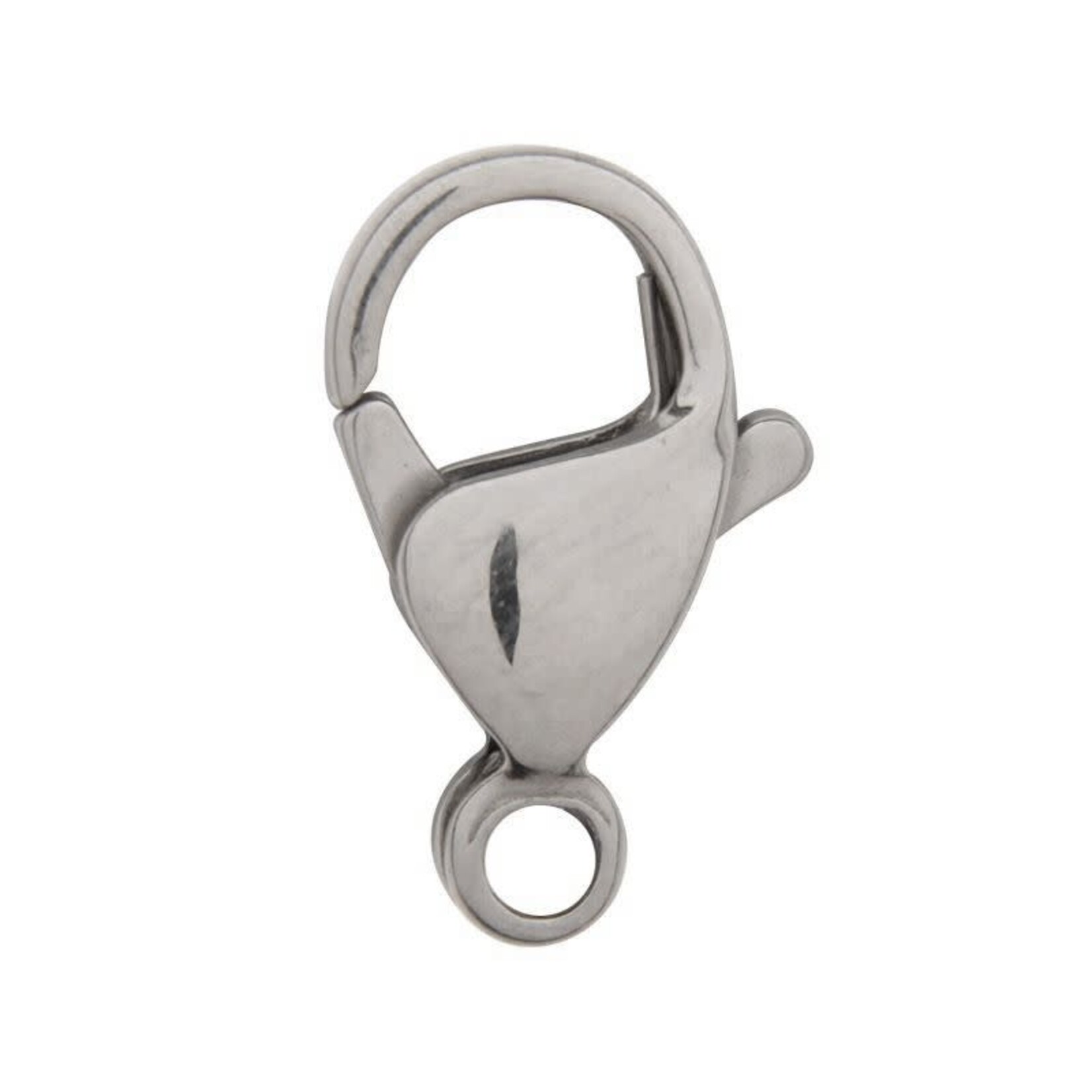 Stainless Steel 11.6mm Lobster Claw - 5 Pieces