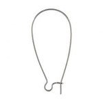 Silver Plated 1 1/2" Kidney Wire - 20 Pieces