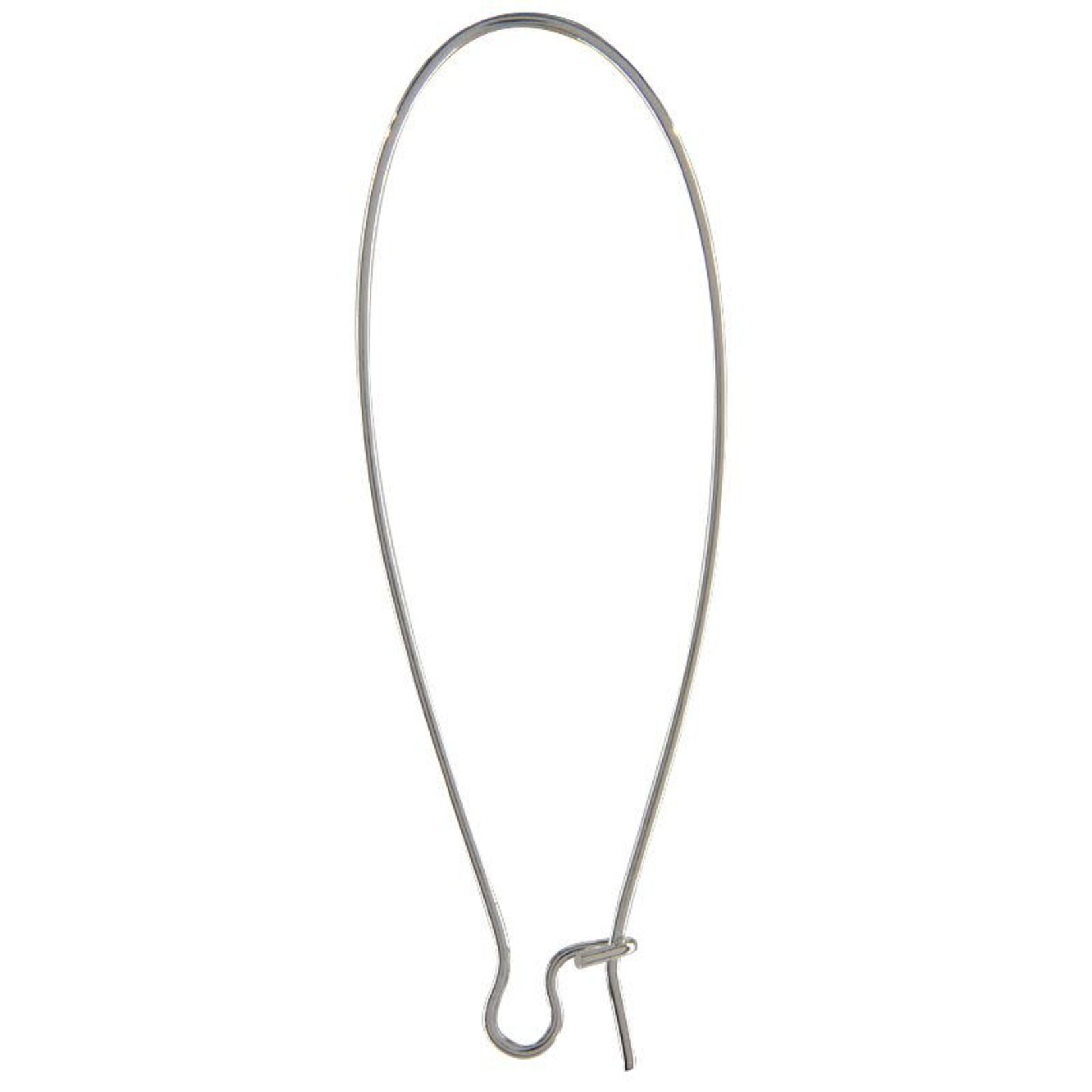 Silver Plated 2" Kidney Wire - 20 Pieces