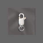 Sterling Silver  10x4mm Lobster Claw w/ Ring - Single