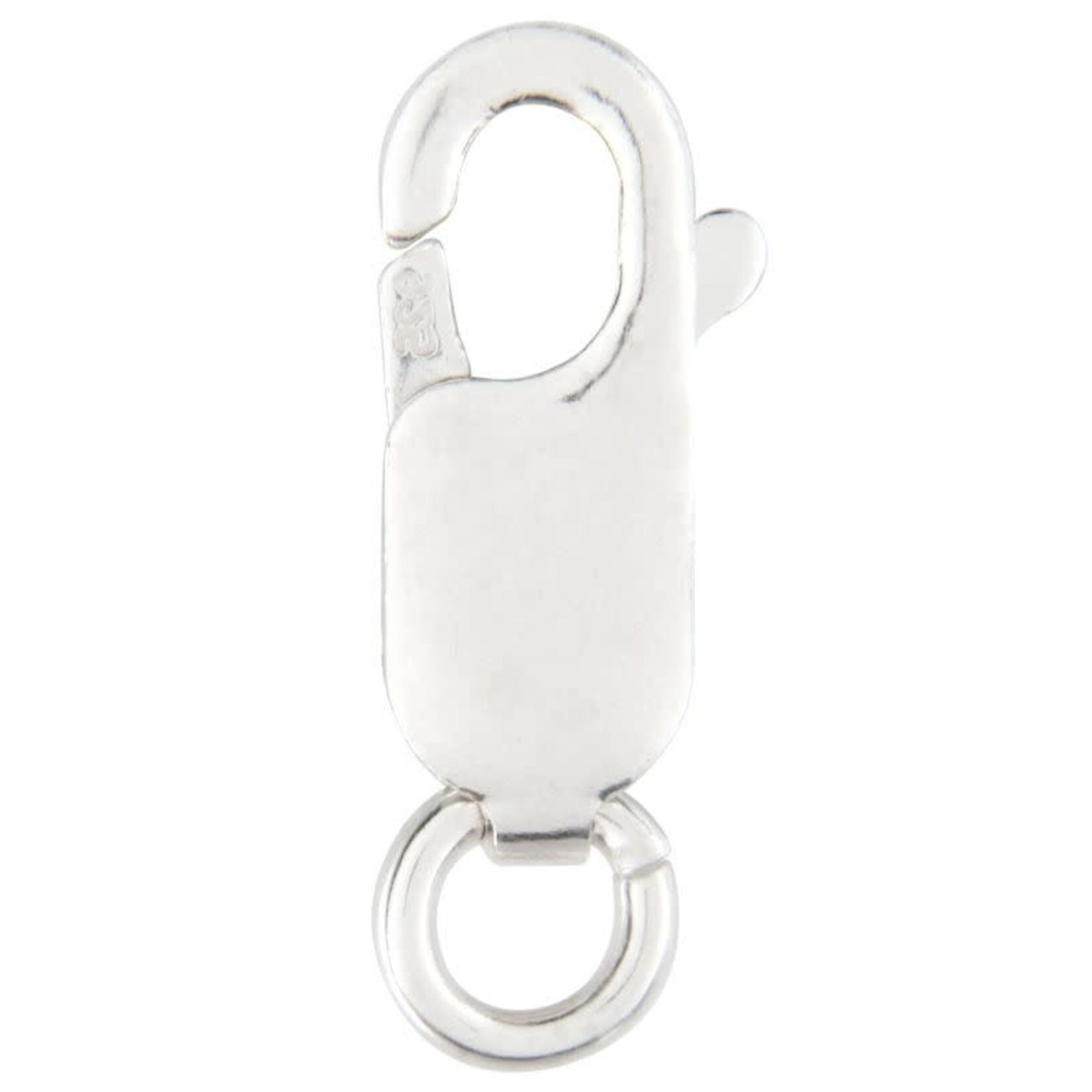 Sterling Silver 14x5mm Lobster Claw w/Ring - Single