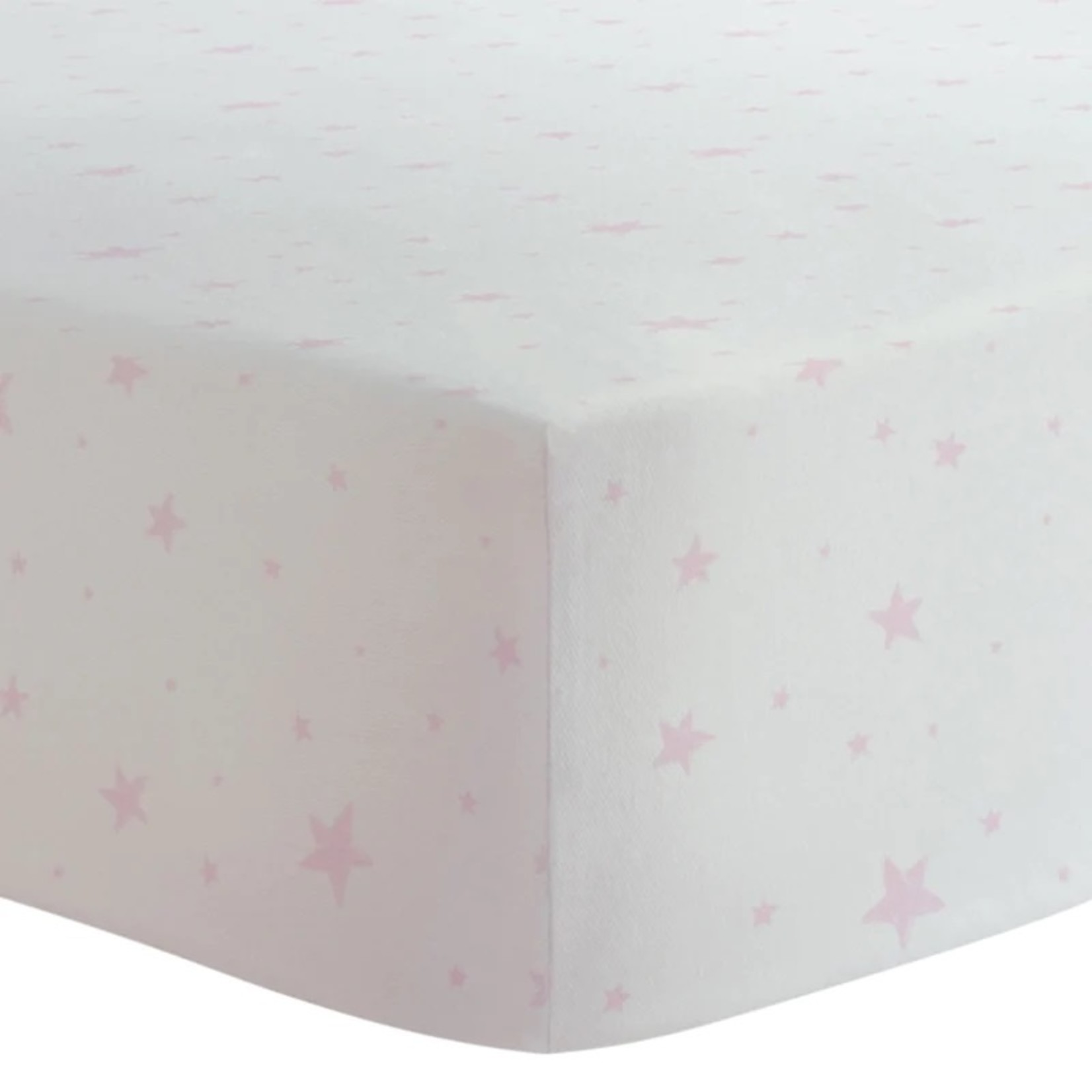 Kushies Kushies Fitted Playpen Sheet Pink Scribble Star