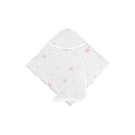 Kushies Kushies Hooded Towel & Washcloths Pink Star