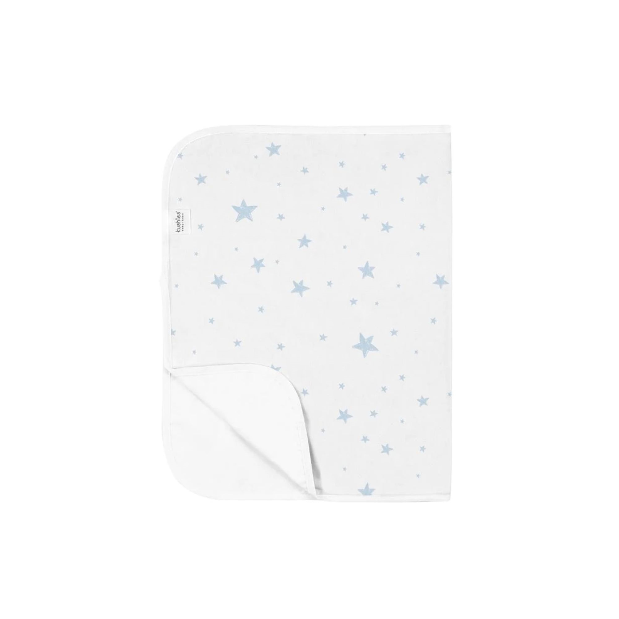 Kushies Kushies Waterproof Change Pad Blue Scribble Stars