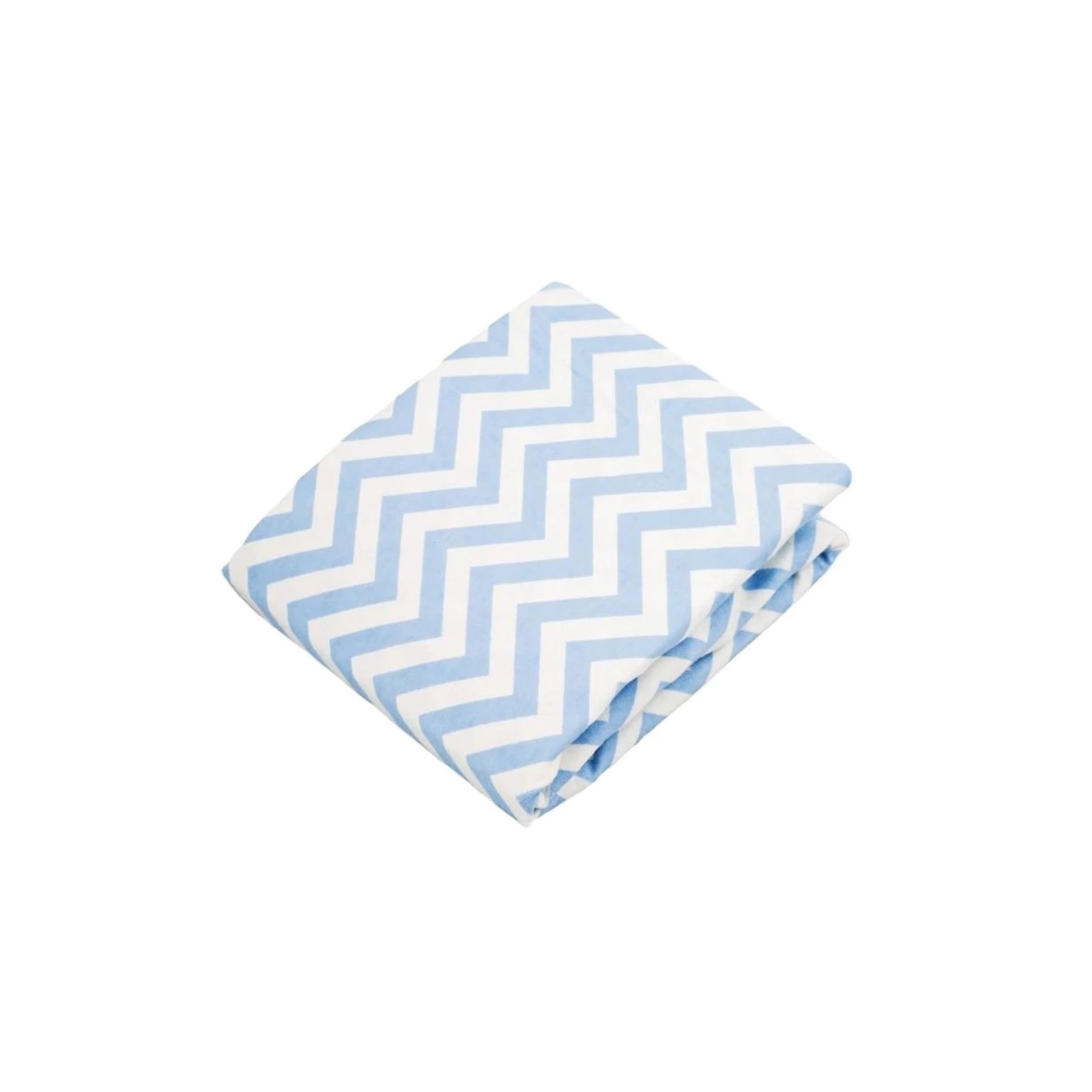 Kushies Kushies Bassinet Fitted Sheet Blue Chevron