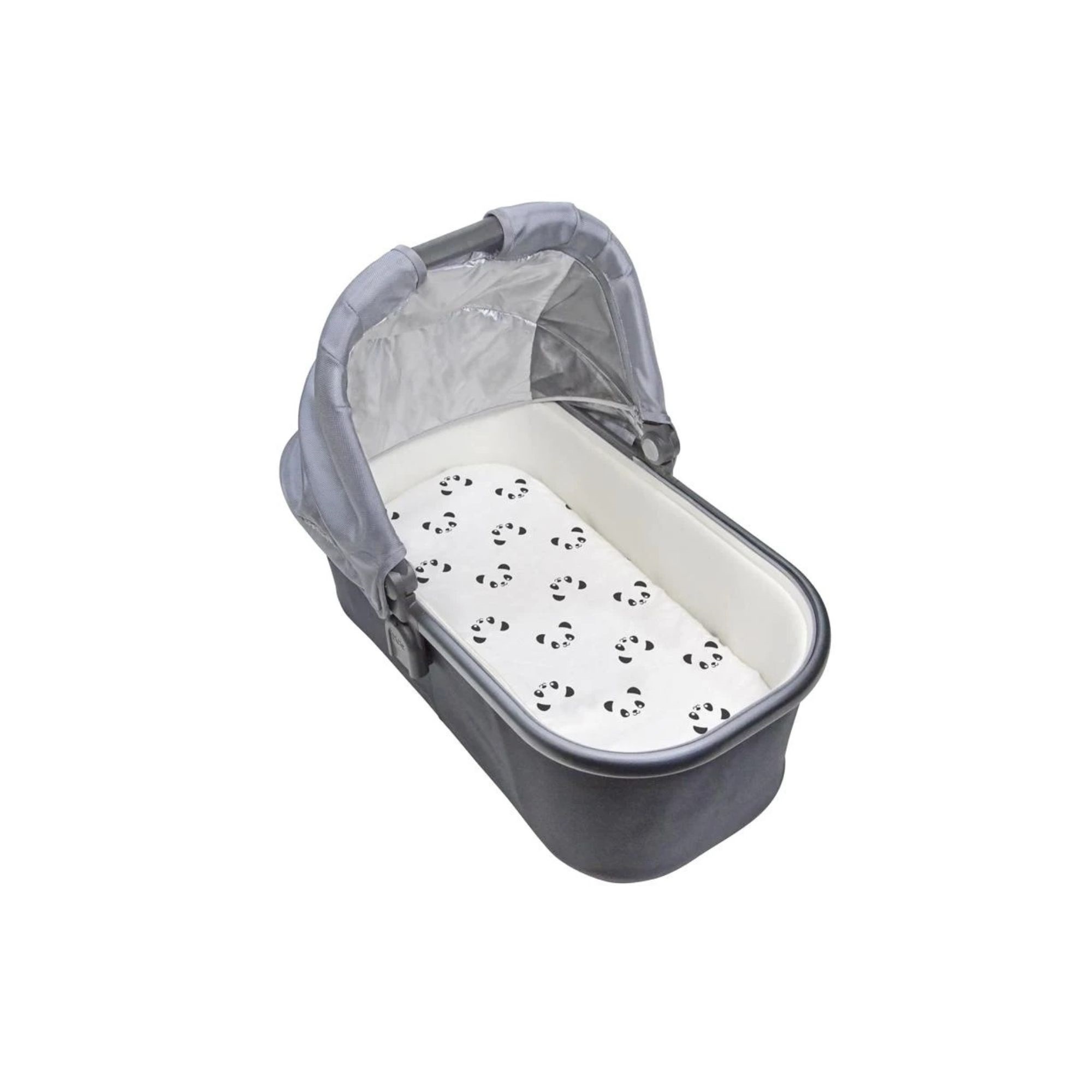 Kushies Kushies Bassinet Fitted Sheet Black & White Panda