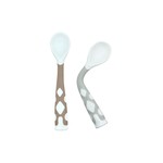 Kushies Kushies Silibend Spoon 2pk Toasted Almond/Day Dream