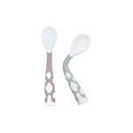 Kushies Kushies Silibend Spoon 2pk Rose/Daydream Grey