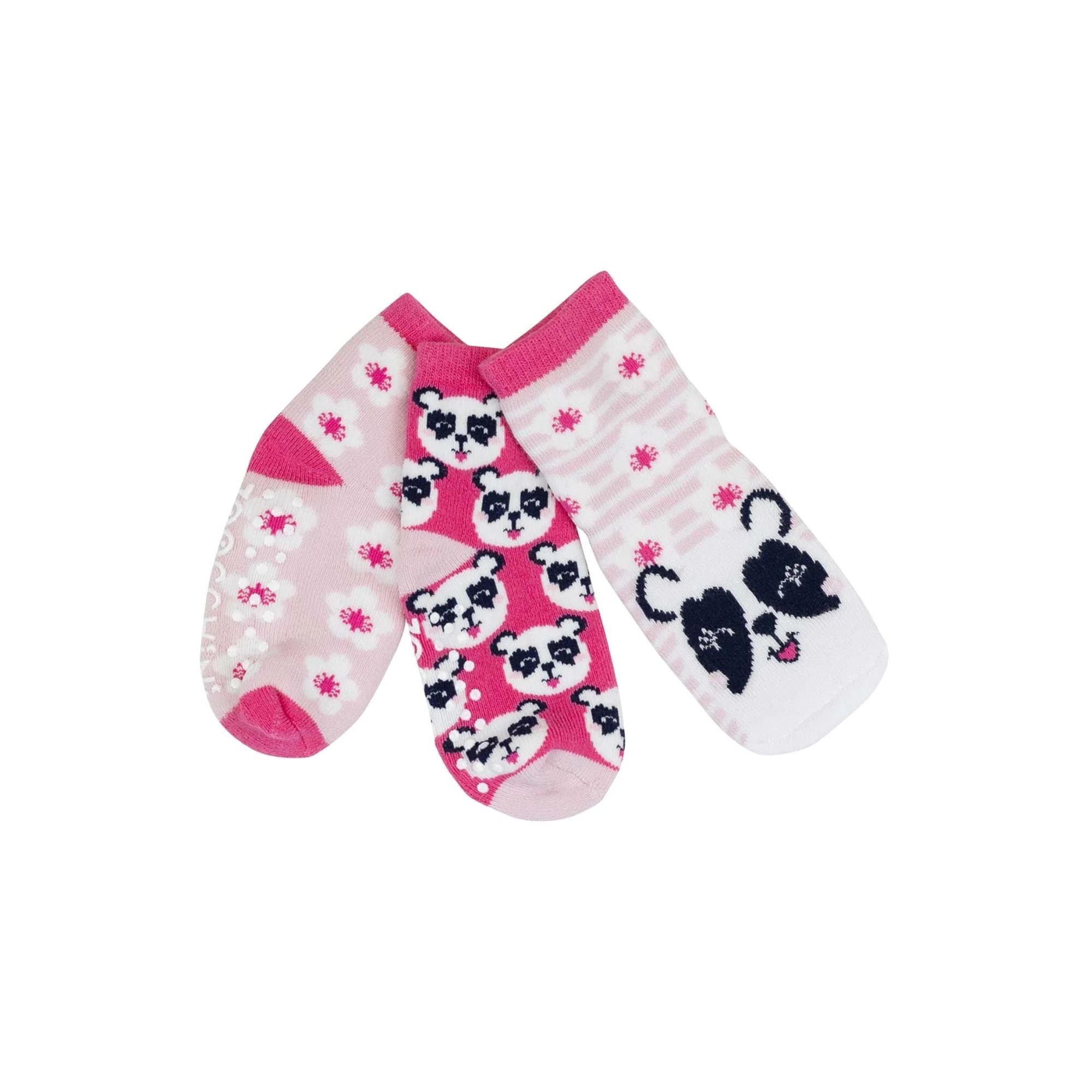 Zoocchini Zoocchini 3pk Socks Pippa the Panda 0-24M