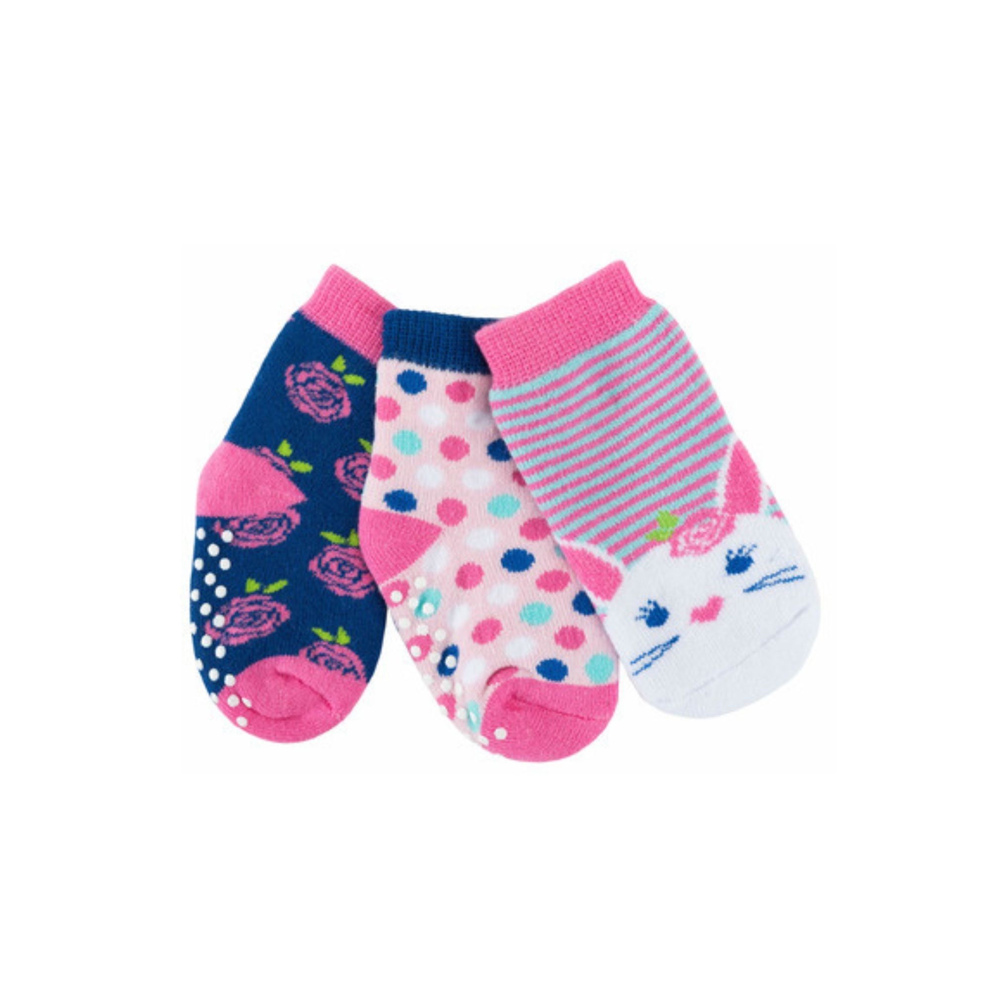 Zoocchini Zoocchini 3pk Socks Bella the Bunny 0-24M