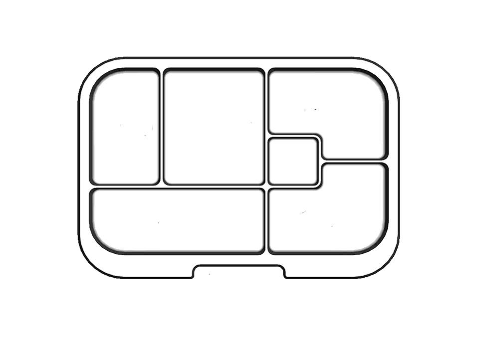 Munchbox Munchbox Tray Maxi 6 Clear