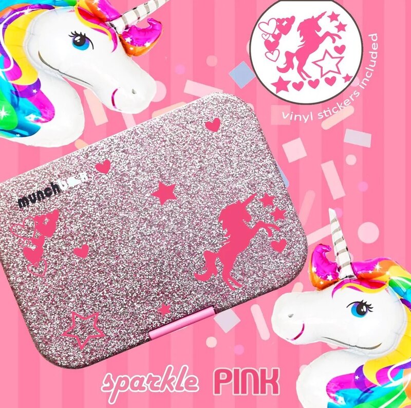 Munchbox Munchbox Maxi 6 Sparkle Pink