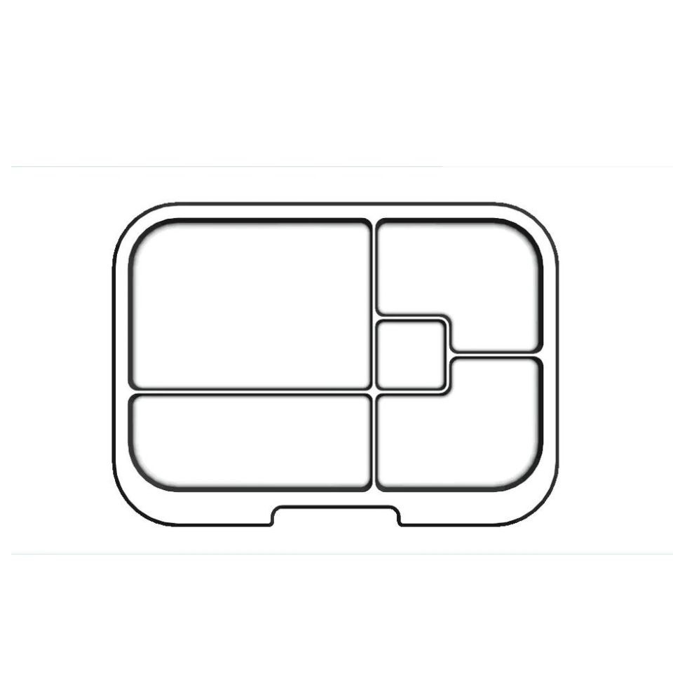 Munchbox Munchbox Tray Midi 5 Clear