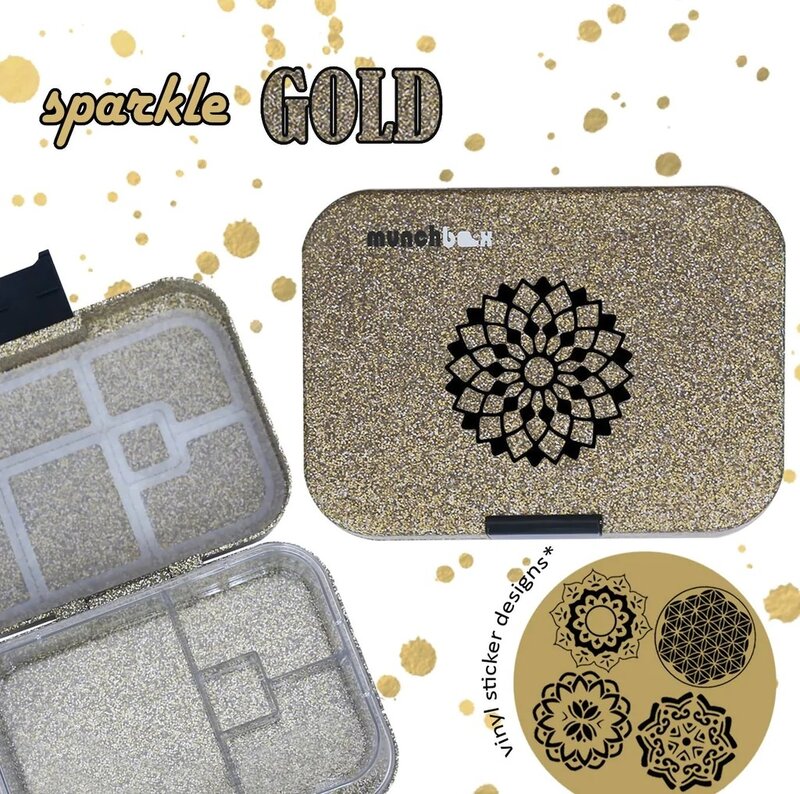 Munchbox Munchbox Mini 4 Sparkle Gold