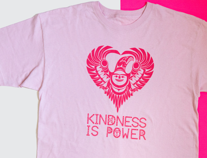 Native Northwest Pink Shirt - Kindness is Power