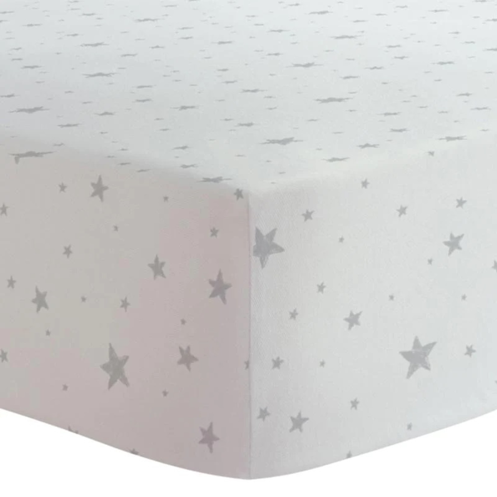 Kushies Kushies Fitted Playpen Sheet Grey Scribble Star 29"x 42"