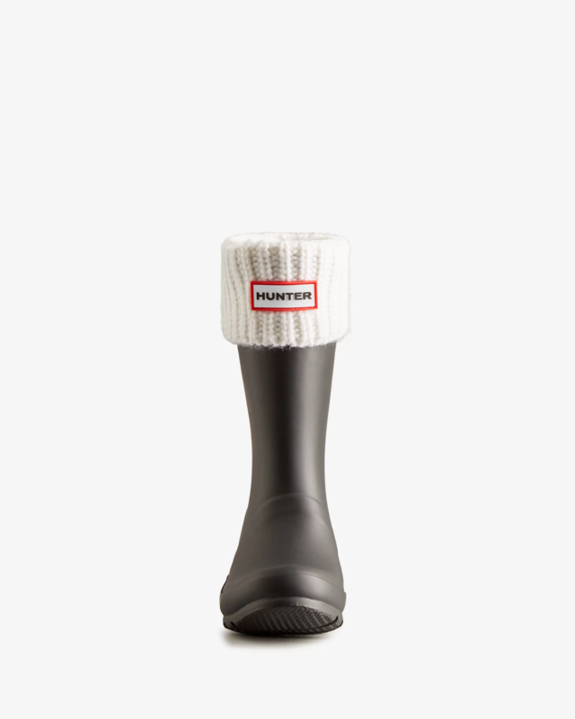 Hunter Hunter Half Cardigan Boot Socks White