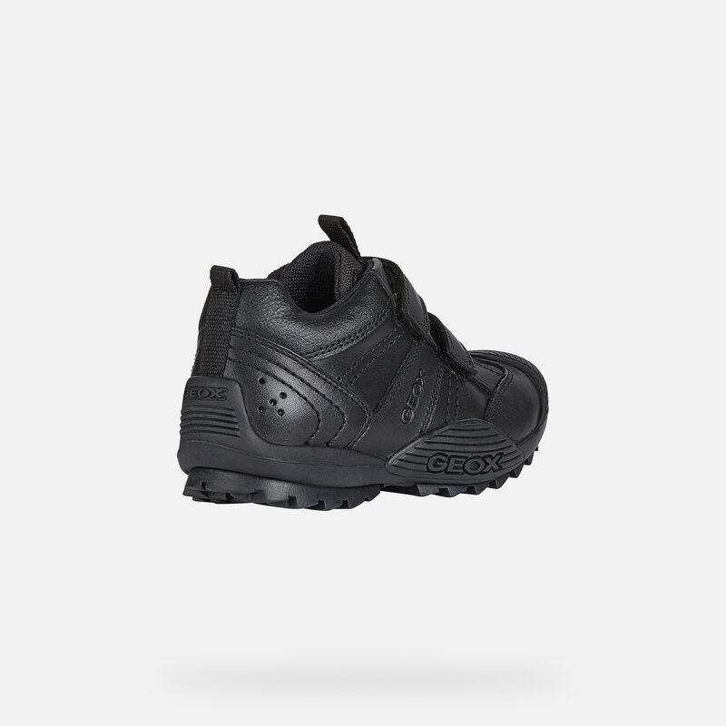 Geox Geox Savage Velcro Black Leather