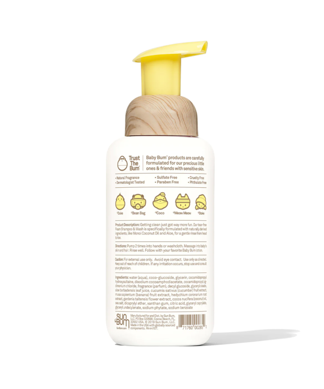 Sun Bum Baby Bum Shampoo & Wash Coconut 12 fl oz