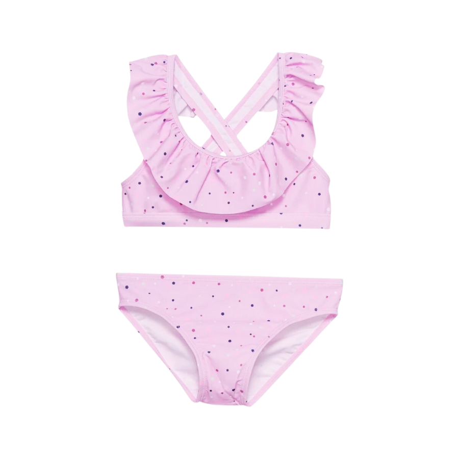 Color Kids Color Kids Bikini w/Frills Lavender Mist AOP