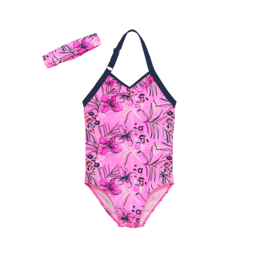 Color Kids Color Kids Swimsuit w/Headband Begonia Pink