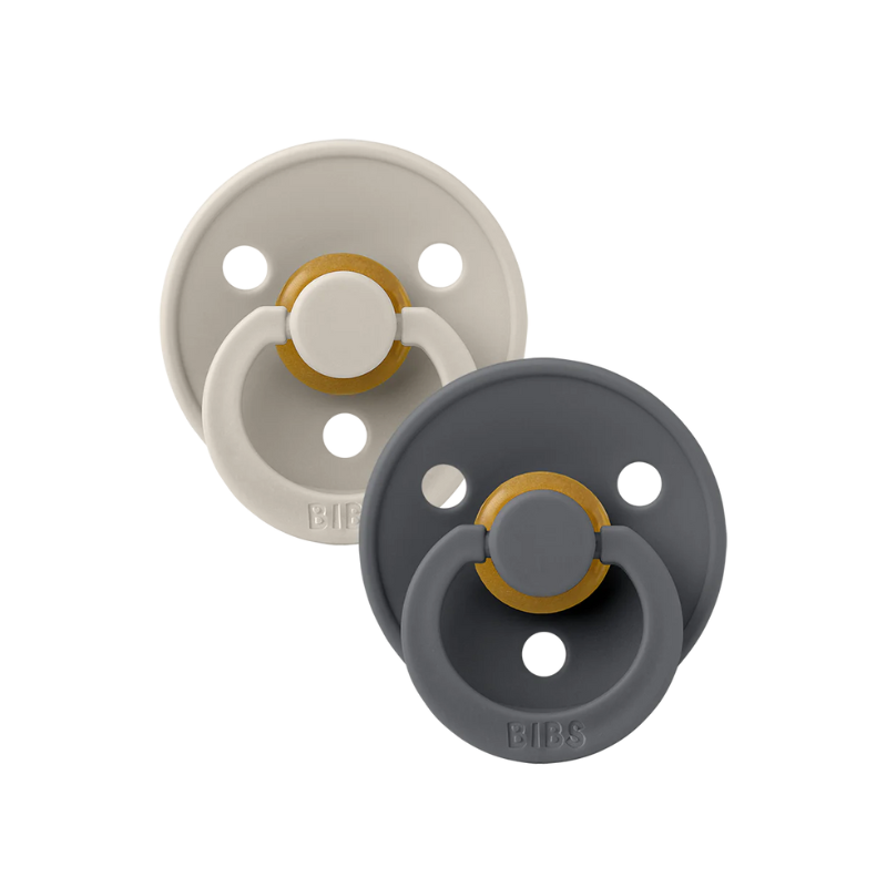 Bibs BIBS Pacifier OG Latex COLOUR 2pk Sand/Iron