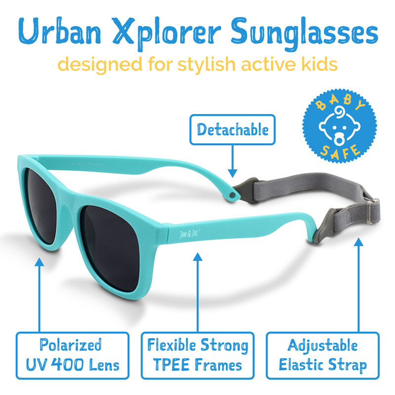 Jan & Jul Jan & Jul Polarized Sunglasses White Aurora