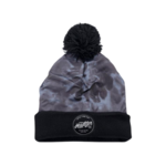 Headster Headster Beanie PomPom Tye Dye Black