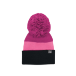 Headster Headster Beanie PomPom Tricolor Fuchisa