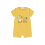Mayoral Mayoral Short Romper Sunny Yellow/Puppies