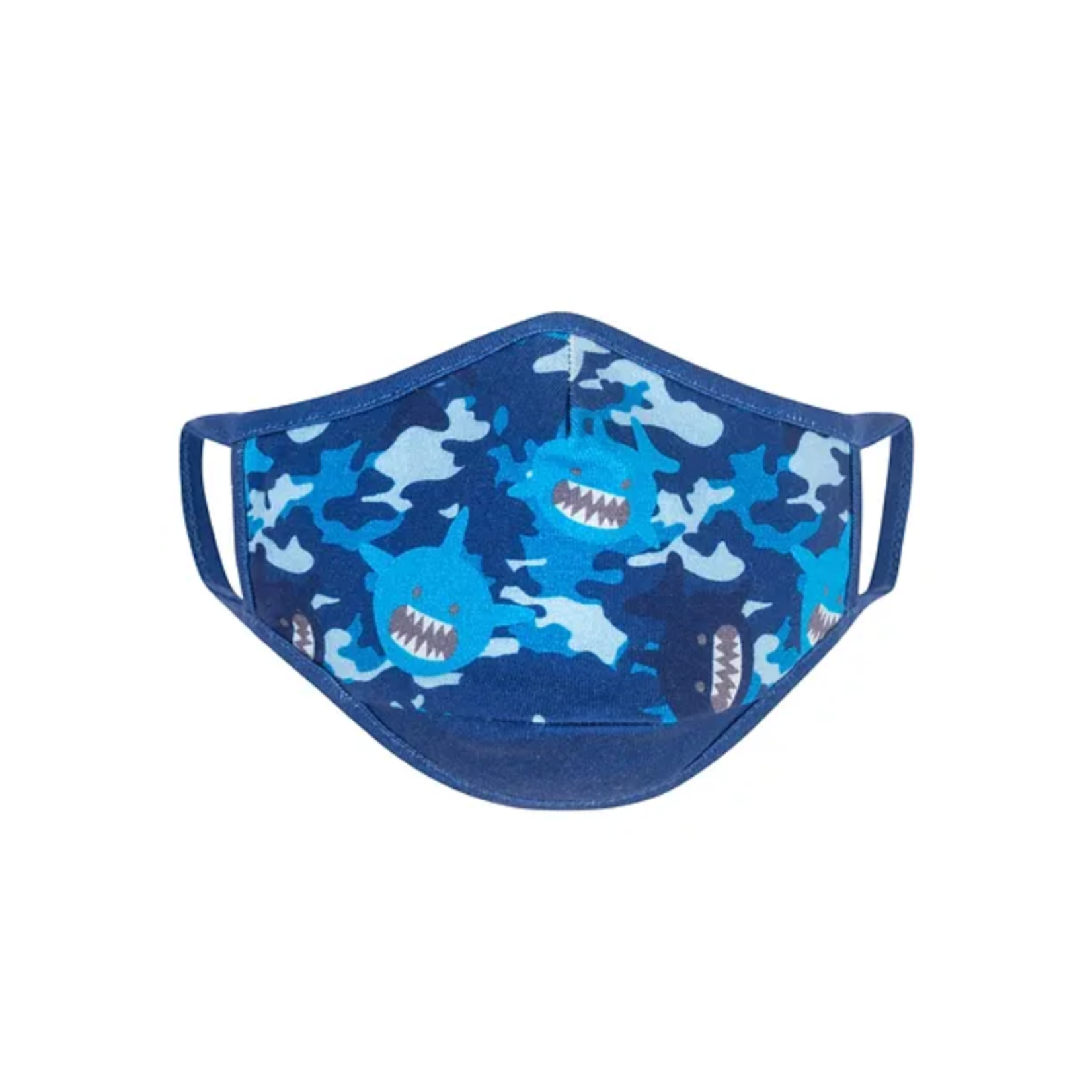 Zoocchini Zoocchini Organic Reusable Kids Masks Navy Shark/Camo