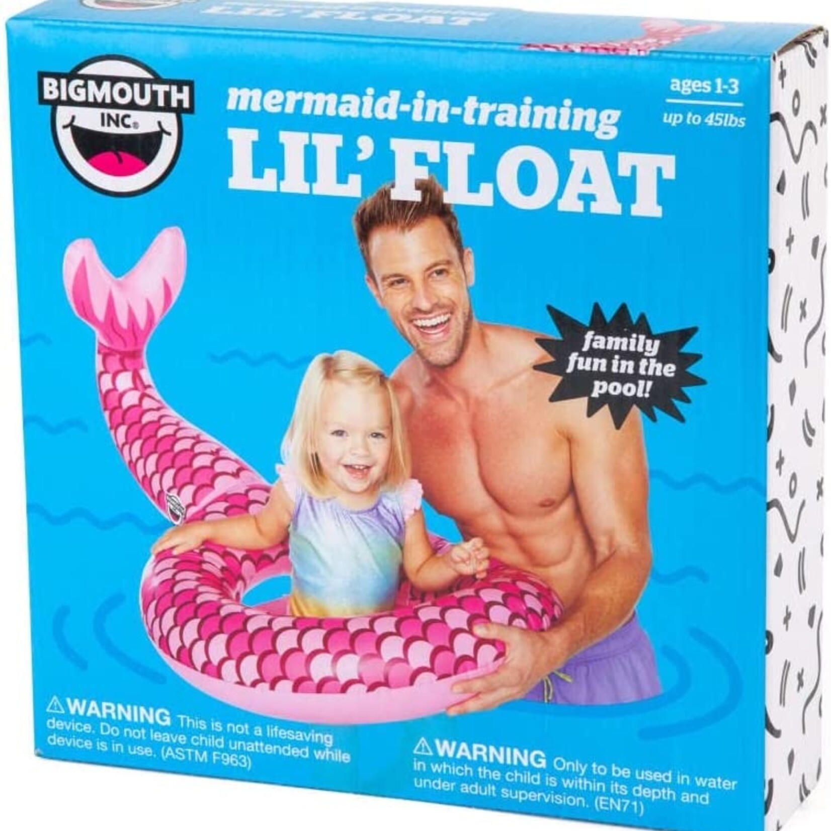 Big Mouth Inc Big Mouth Pool Float Mini Mermaid Tail