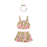 Mayoral Mayoral Tank & Short Set Flamingo/Safari