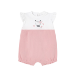 Mayoral Mayoral Short Romper Dusty Pink/Zebra