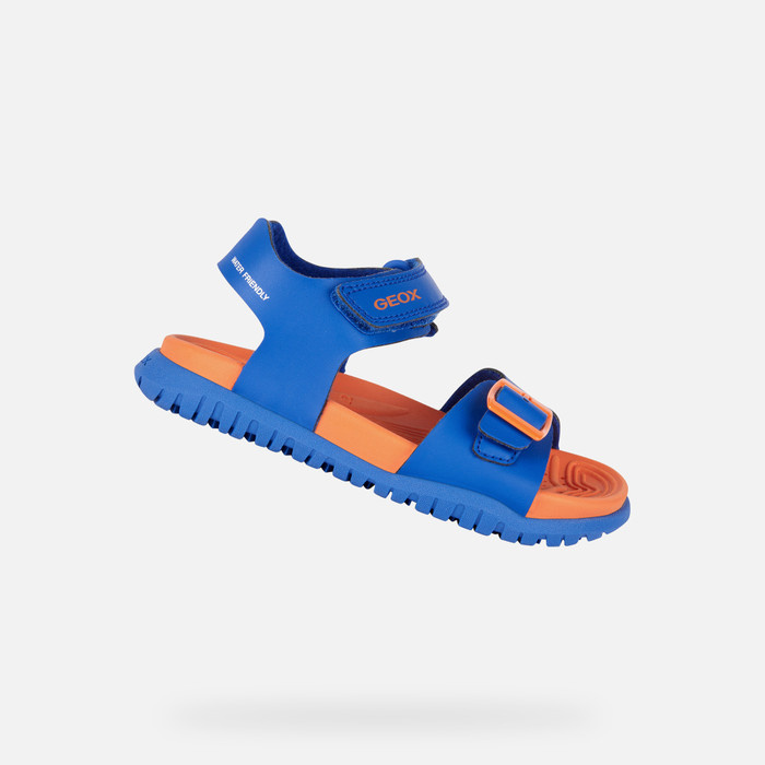Geox Geox Jr Fusbetto Sandal Royal/Orange