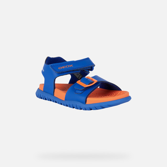 Geox Geox Jr Fusbetto Sandal Royal/Orange