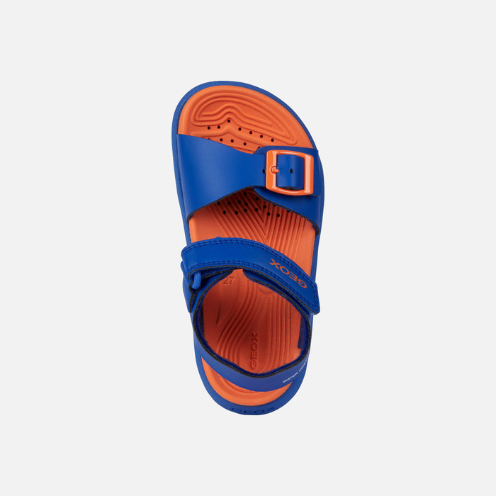 Geox Geox Jr Fusbetto Sandal Royal/Orange