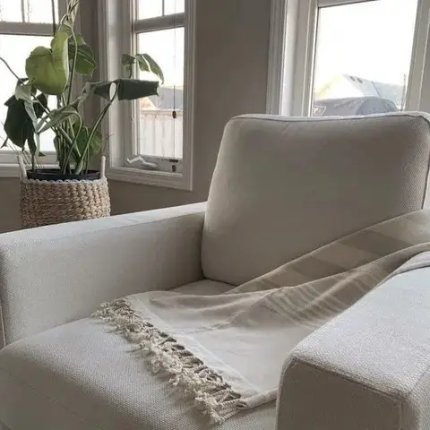 Sende Self Care Essentials Sende Pestemal Blanket Mist 67.5” x 39”