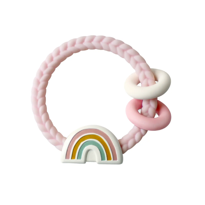 Itzy Ritzy Itzy Ritzy Rattle Silicone Teether Rainbow