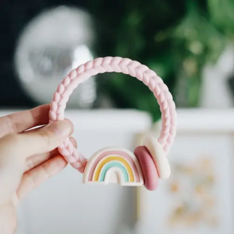 Itzy Ritzy Itzy Ritzy Rattle Silicone Teether Rainbow