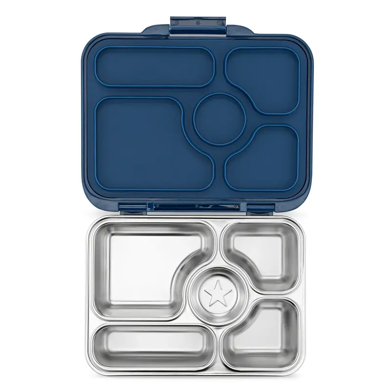 Yumbox Yumbox Presto Stainless  Santa Fe Blue 5 Compartments